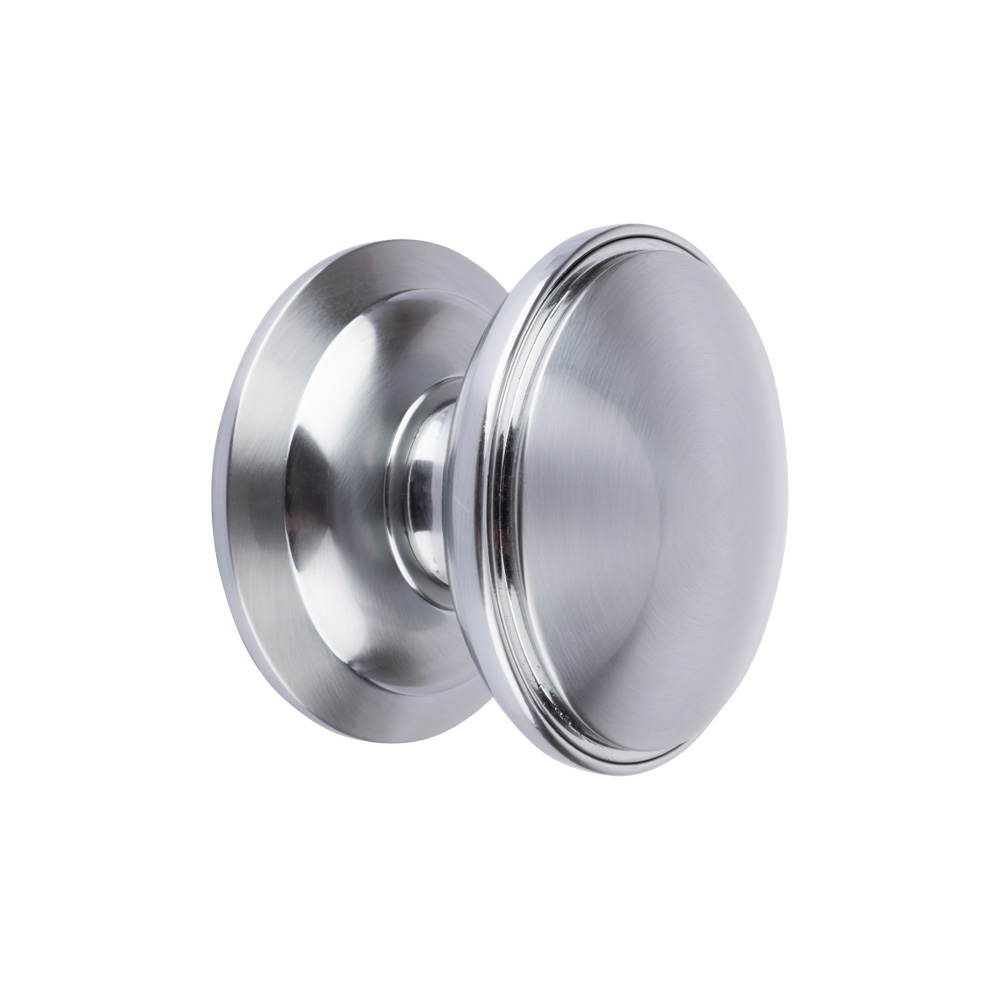 Timber Series Decorative Round Centre Door Knob (100mm) - Hardex Graphite